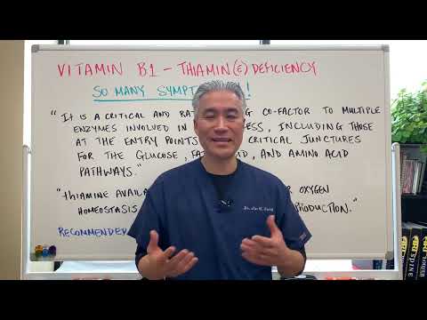 Vitamin B1-Thiamin(e) Deficiency-----So many symptoms!--Part 1