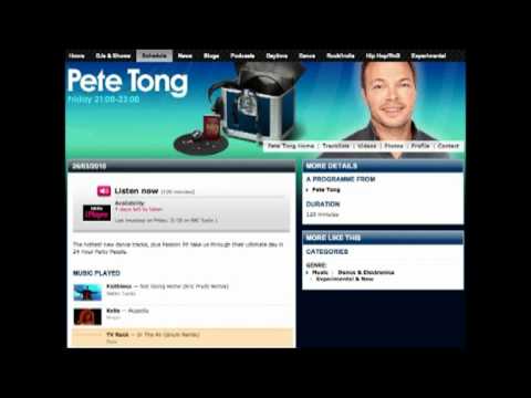 Pete Tong plays In The Air (Grum Remix) on his world famous BBC Radio 1 weekly show