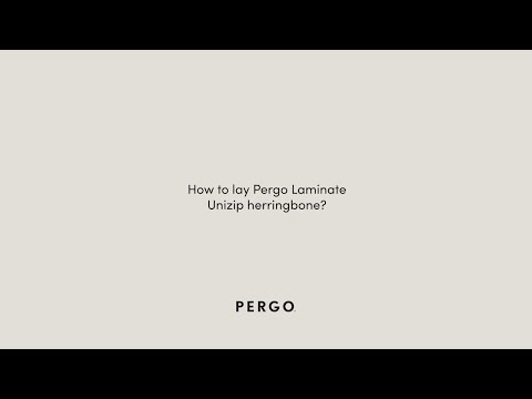 How to lay Pergo Laminate Unizip herringbone?