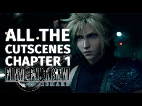 Chapter 1: The Destruction of Mako Reactor 1 | FF7 Remake All Cutscenes 4K