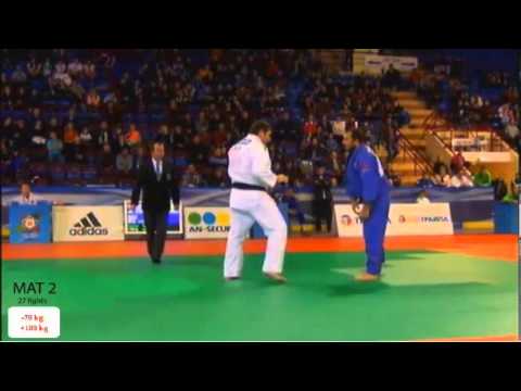 European Judo Open Men & Women Minsk 2013 Semifinal o100kg VAKHAVIAK (BLR) - METREVELI Nodar (GEO)