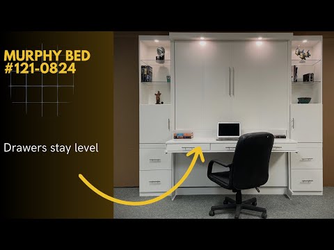 Space Saving Murphy Bed with Desk