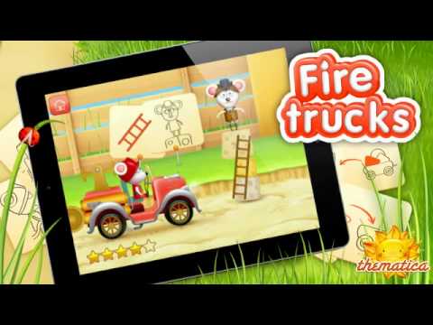 Video van Brandweerlieden auto's