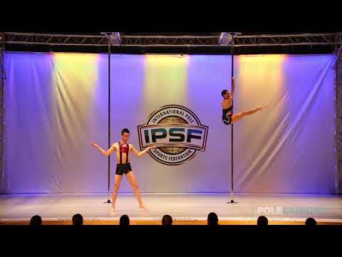 Junior Doubles Montserrat Lara & Jesus Avalos of Mexico - IPSF World Pole Sports Championships 2018