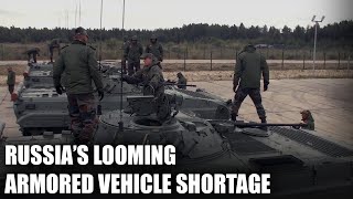 Russian BMPs and other fighting vehicles remaining in storage
