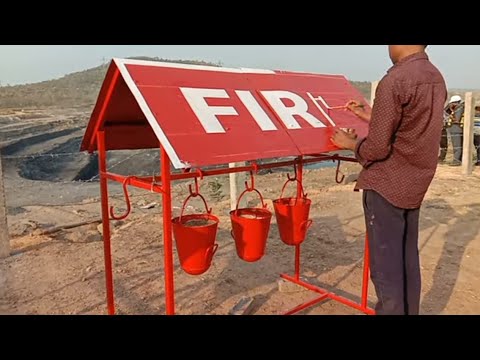 Fire Bucket and Stand