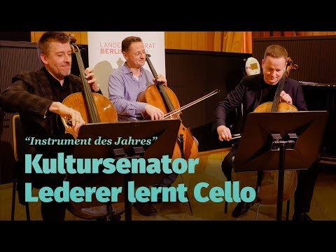 Das Cello ist das Instrument des Jahres, Star-Cellist Quandt unterrichtet Kultursenator Ledeer