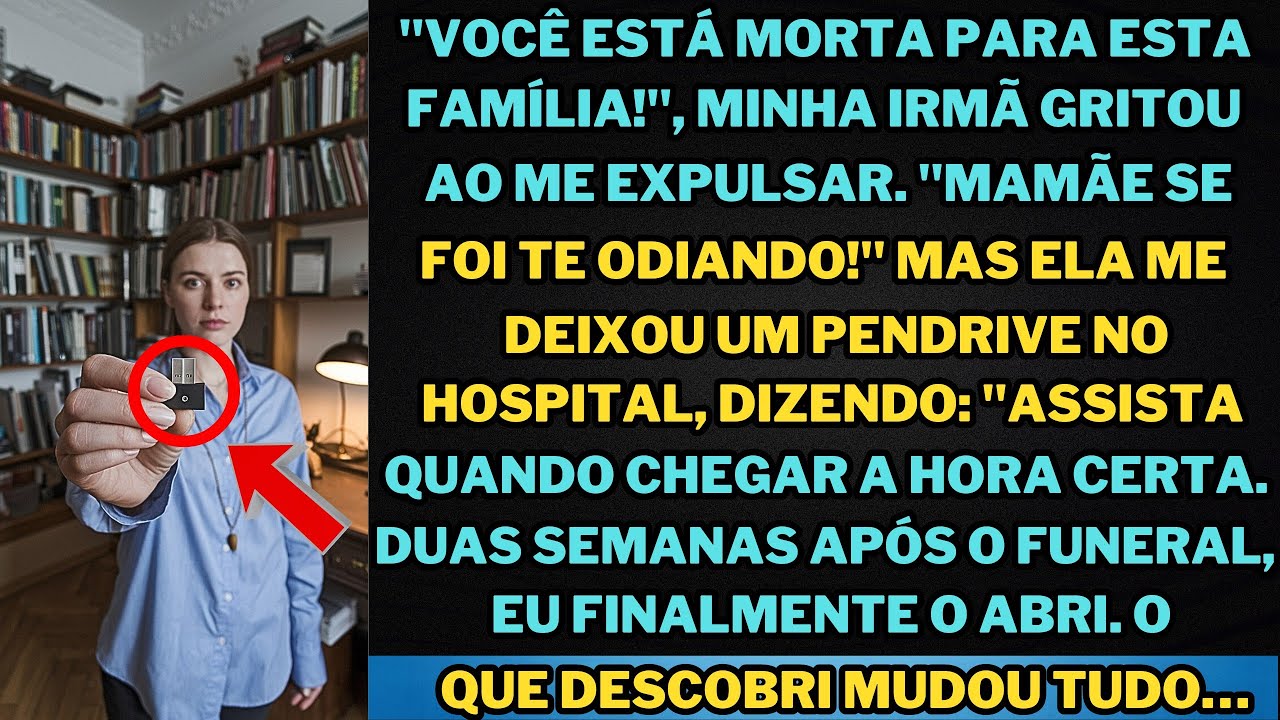 "Minha irmã usou a doença da mamãe para me destruir, mas um pendrive secreto virou o jogo."
