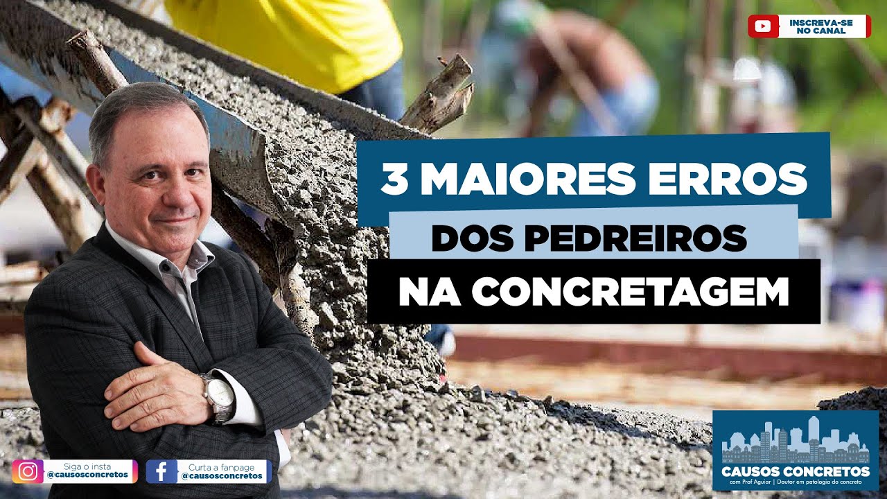 3 MAIORES ERROS dos pedreiros em CONCRETAGEM