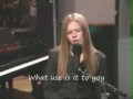 Avril Lavigne- Things i'll never say acoustic aol session + lyrics