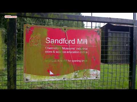 CRHnews - Flood water thunders through Sandford Mill