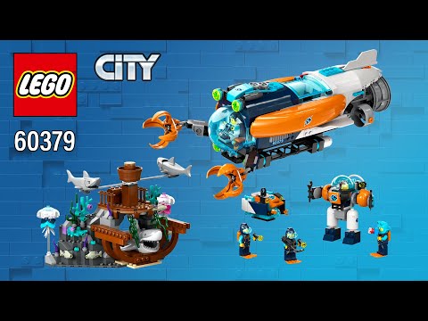LEGO® City Deep-Sea Explorer Submarine (60379)[842 pcs] Building Instructions @TopBrickBuilder