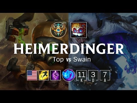 Heimerdinger Top vs Swain - NA Challenger Patch 8.22