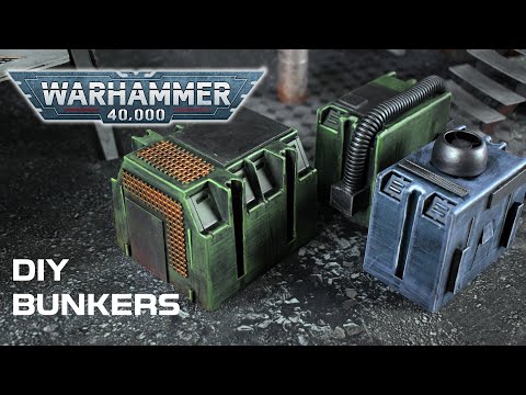Cheap and Fast DIY Bunkers for Warhammer 40k, Kill Team