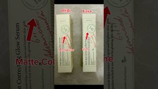 Axis y Glow Serum Real Vs Fake  #realvsfake #axisy #skincare #beautytips
