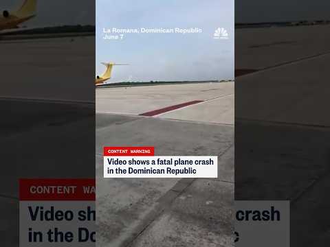 Video shows a fatal plane crash in the Dominican Republic