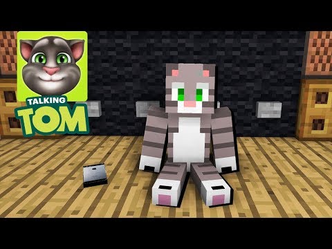 Monster School: MY TALKING TOM CHALLENGE - Minecraft Animation