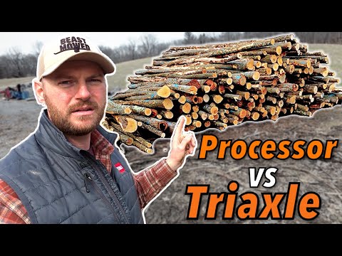 How Long Does It REALLY Take To Process A Full Tri-Axle Load Of Logs