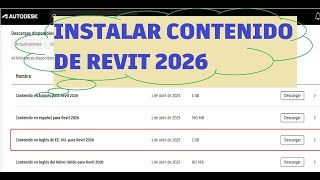Descargar e Instalar Contenido de Plantilla y Familias Revit 2025 2026