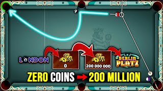 8 ball pool - From ZERO Coins to 200M Coins - LONDON to BERLIN - 8 Ball Pool - GamingWithK