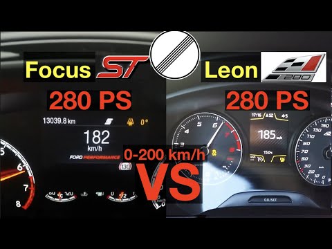 Acceleration BATTLE | Ford Focus ST vs Seat Leon Cupra 280 | 280 vs 280 PS