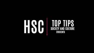 HSC Society and Culture | What is your top tip