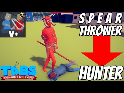 New Hunter (Spear Thrower) vs EVERY FACTION - Totally Accurate Battle Simulator TABS Mod