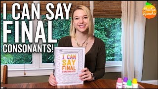 I Can Say Final Consonants by Peachie Speechie