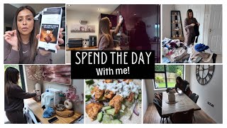 SPEND THE DAY WITH ME! BACK IN A CALORIE DEFICIT || GROCERY HAUL & A WEEKEND CLEAN