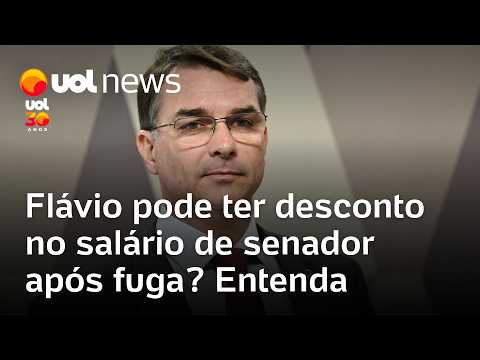 Flávio Bolsonaro pode ter desconto no salário de senador, após fugir para os EUA? Entenda