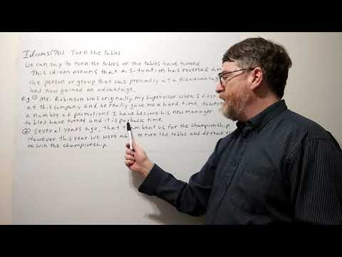 Tutor Nick P Idioms 70 Turn the Tables