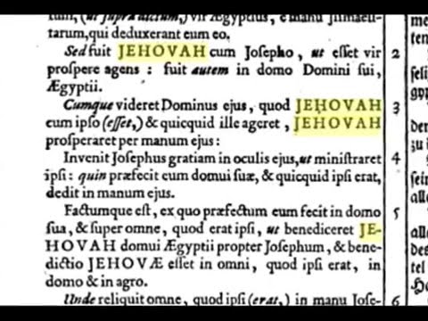Nome Dio JEHOVAH - 1750 - Biblia Sacra Quadrilinguia Veteris Testamenti - GEOVA God