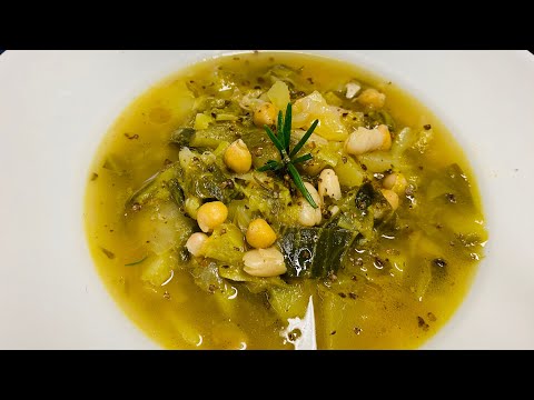 Zuppa di cavolo cappuccio, patate e legumi, così buona e sana ￼