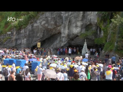 Chapelet du 10 août 2023 à Lourdes
