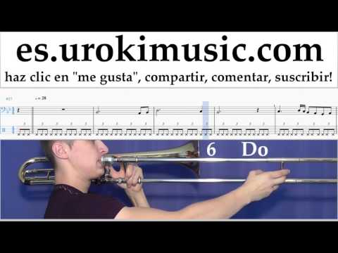 Como Tocar Trombón Schubert - Ave Maria Tablatura Parte#2 um-b927