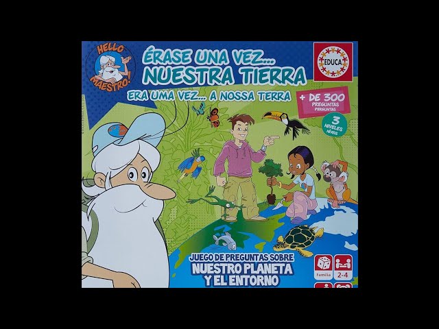 Vídeo relacionado con Educa - Érase una Vez Nuestra Tierra: Juego de Mesa Familiar Educativo con más de 300 Preguntas y respuestas sobre Nuestro Planeta y el Entorno. A Partir de 6 años (18858)