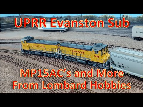 TRAIN ROLLING STOCK HAUL from Lombard Hobbies MP15AC & More -UPRR Evanston Sub Large HO Scale Layout