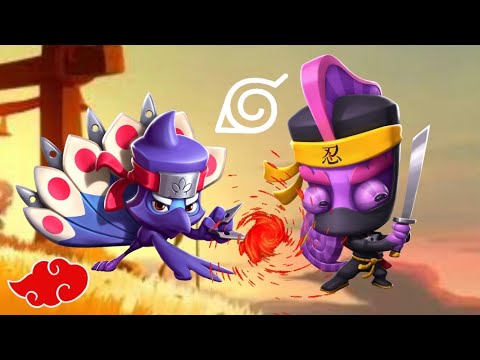 Ninja War || Shinobi Larry vs Shadow Ravi || Zoo Battle Arena