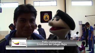 A 25 mts de altura, Mejía y Paquito el niño policía apuestan por la Paz