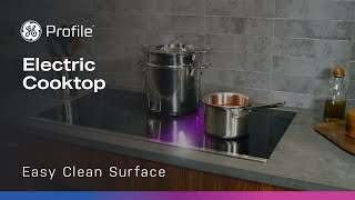 GE Profile Electric Cooktop with Easy Clean Surface