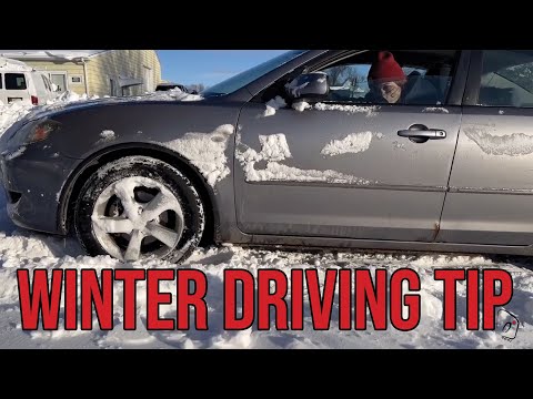 Winter Driving tip to get unstuck in the snow 2023