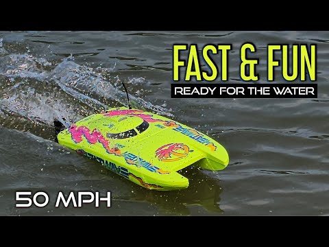 Maiden Run GPS Speed Test Proboat Blackjack 24 4s RTR Catamaran Rc Boat