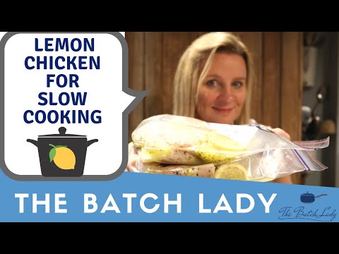 Lemon and garlic chicken for the slow cooker