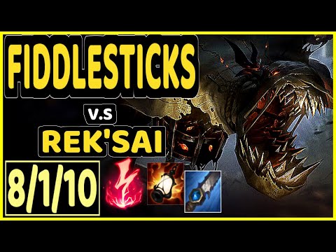 PANTS ARE DRAGON (FIDDLESTICKS) vs REK'SAI - 8/1/10 KDA JUNGLE CHALLENGER GAMEPLAY - NA