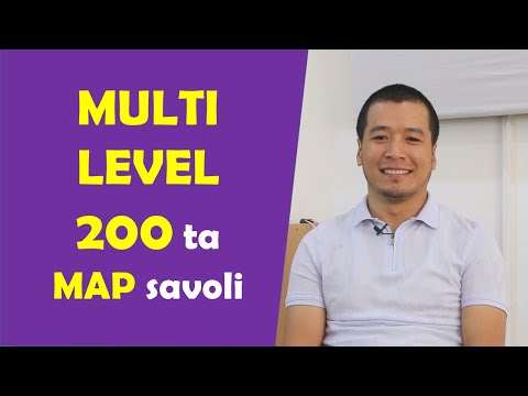 200 ta MAP savoli!!! 95% shulardan tushadi! #multileveltest