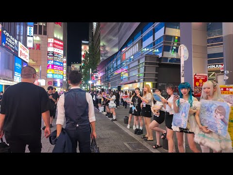TOKYO Kabukicho Shinjuku Night Walk - Japan Tour 4K HDR ASRM | Adult Alley - Red Light District