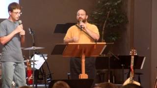 Stephenjr and Steve Singing Serve The Lord by Carmen.wmv