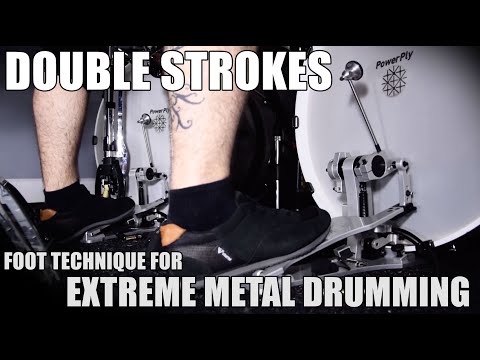 DOUBLE STROKES TECHNIQUE / HEEL-TOE [Extreme Drumming]