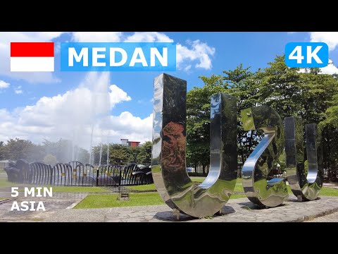 🇮🇩 Indonesia - Medan: 5 Minutes Walking Tour - 4K