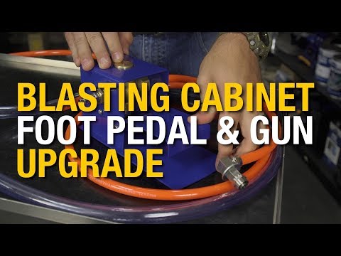 Blast Cabinet Foot Pedal & Gun Upgrade - Blast Away Rust & Paints With Ease! Eastwood